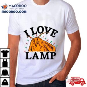 I Love Lamp Christmas Lights Tshirt