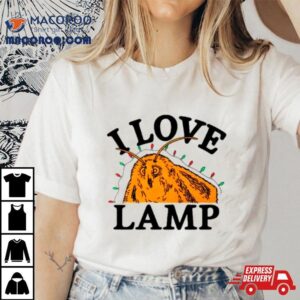 I Love Lamp Christmas Lights Tshirt