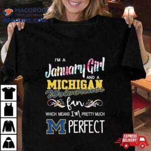 I M A November Girl And A Michigan Wolverines Fan Which Means I M Pretty Much Perfec Tshirt