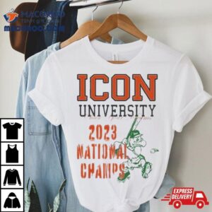 Icon University Chase Your Dreams 2023 National Champs Mascot T Shirt