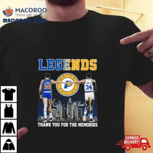 Indiana Pacers George Mcginnis And Mel Daniels Legends Thank You For The Memories Signature Tshirt