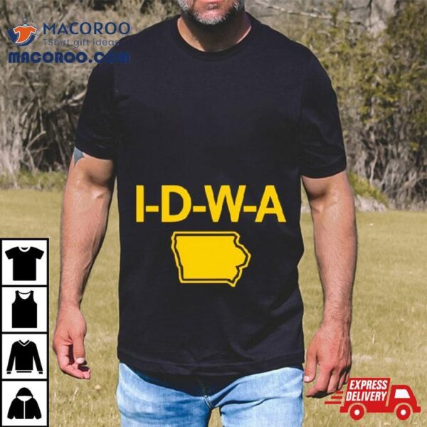 Iowa Hawkeyes Football Idwa Map Shirt