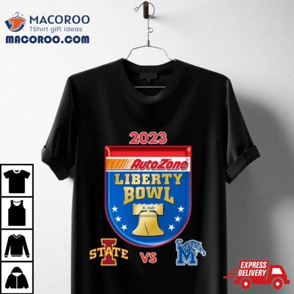 Iowa State Cyclones Vs Memphis Tigers 2023 Autozone Liberty Bowl Shirt