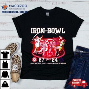 Iron Bowl Alabama Crimson Tide 27 24 Auburn Tigers T Shirt