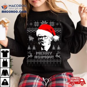 Isaac Asimov Merry Asimov Christmas Tshirt