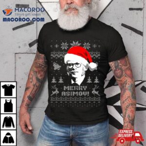 Isaac Asimov Merry Asimov Christmas Tshirt