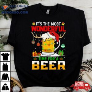 It S The Most Wonderful Time For A Beer Christmas Tshirt