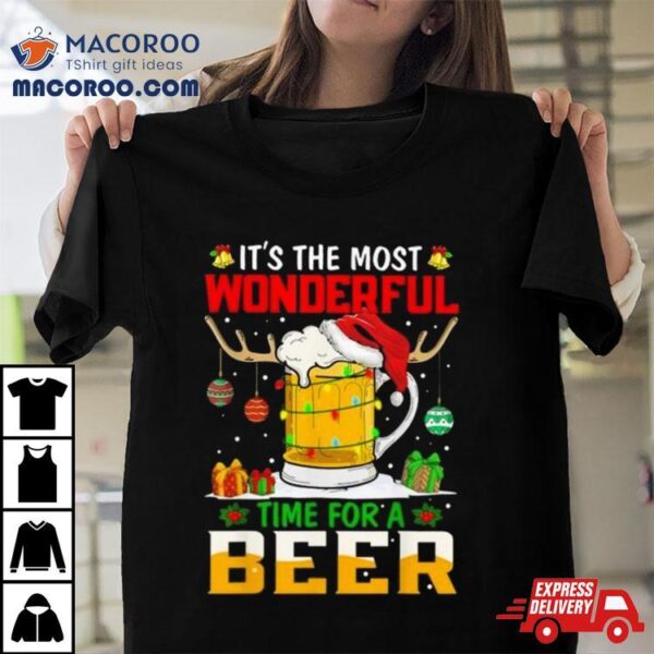 It’s The Most Wonderful Time For A Beer Christmas 2023 T Shirt