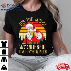 It S The Most Wonderful Time For A Beer Christmas Vintage Tshirt