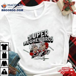 Jack And Luke Super Hughes Bros New Jersey Nhl Tshirt