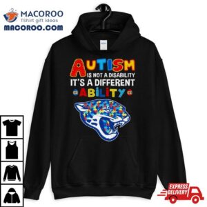 Jacksonville Jaguars Autism Is Not A Disability It S A Different Ability Tshirt