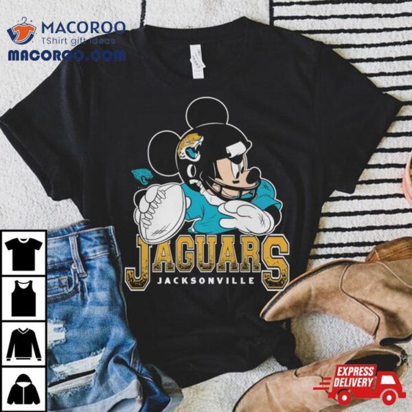 Jacksonville Jaguars Junk Food Scarlet Disney Mickey Qb T Shirt