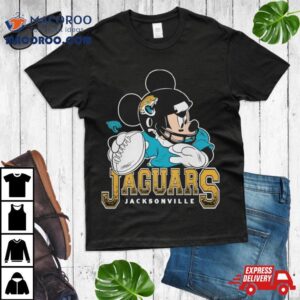 Jacksonville Jaguars Junk Food Scarlet Disney Mickey Qb Tshirt