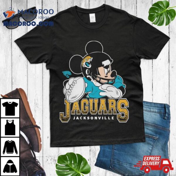 Jacksonville Jaguars Junk Food Scarlet Disney Mickey Qb T Shirt