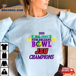 Jacksonville State Gamecocks Carriers New Orleans Bowl Champions Tshirt