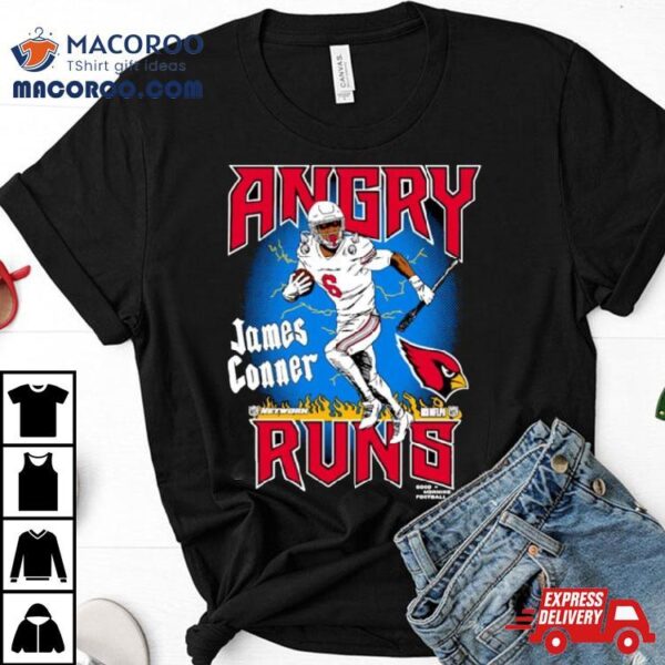 James Conner Arizona Cardinals Angry Runs Shirt