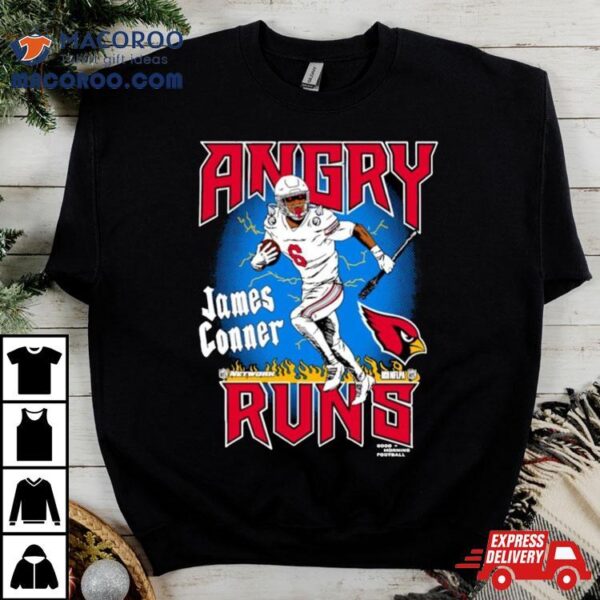 James Conner Arizona Cardinals Angry Runs Shirt