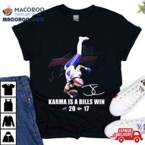 James Cook Karma Is A Buffalo Bills Win Signature Tshirt