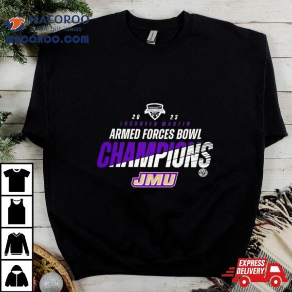 James Madison Dukes Champions 2023 Armed Forces Bowl T Shirt