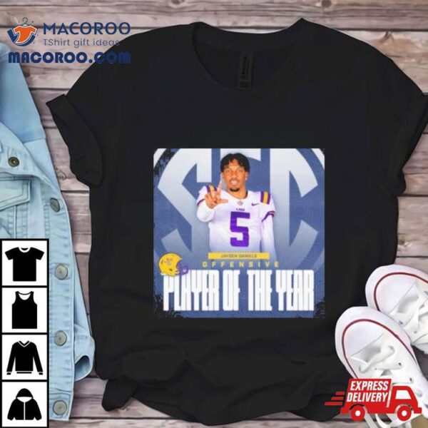 Jayden Daniels 2023 Offensive Player Of The Year Shirt