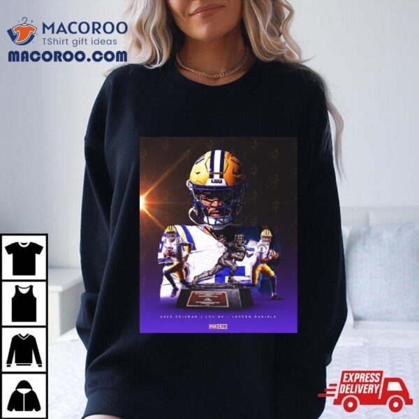 Jayden Daniels Lsu Qb 2023 Heisman Trophy Winners Shirt