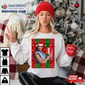 Jean Claus Van Damme Christmas Knit Shirt