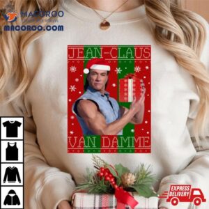 Jean Claus Van Damme Christmas Knit Shirt