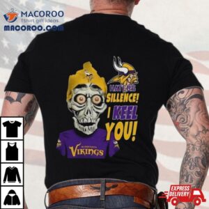 Jeff Dunham Minnesota Vikings Haters Silence I Keel You Logo Tshirt