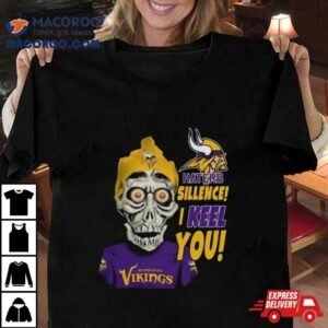 Jeff Dunham Minnesota Vikings Haters Silence I Keel You Logo Tshirt