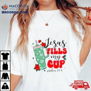 Jesus Fills My Cup Psalm Retro Tshirt