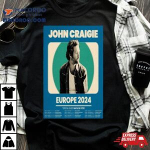 John Craigie Europe Tour Special Guest Maya De Vitry Poster Tshirt