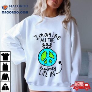 John Lennon Living Life In The Beatles Tshirt