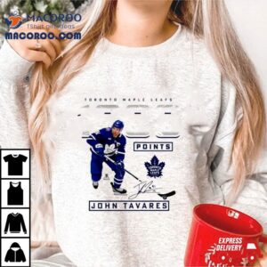 John Tavares Toronto Maple Leafs Career Points Signature Tshirt