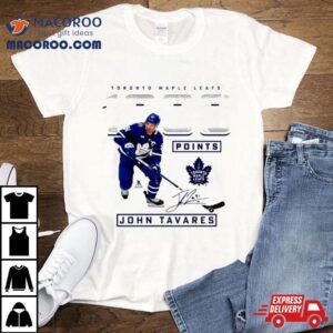 John Tavares Toronto Maple Leafs Career Points Signature Tshirt