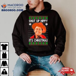 John Wayne Shut Up Hippy It S Ugly Christmas Tshirt