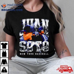 Juan Soto New York Yankees Picture Collage Signature Tshirt