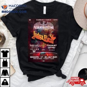 Judas Priest Celebrating Years Of Metalhead Meeting At Bucharest Romania July Tshirt