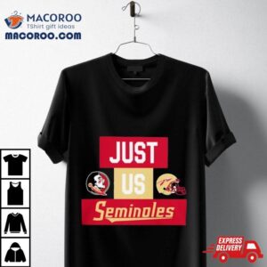 Just Us Florida State Seminoles Helmet Logo Tshirt