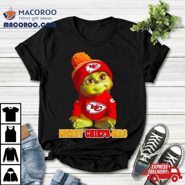 Kansas City Chiefs Baby Grinch Merry Chiefs Mas Shirt