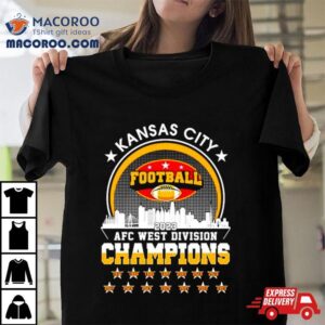 Kansas City Chiefs Football Afc West Division Champions Skyline Tshirt