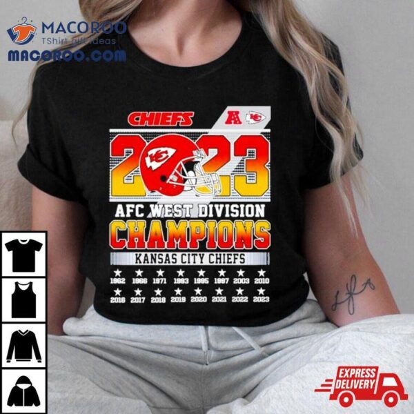 Kansas City Chiefs Nfl 2023 Afc West Division Champions Shirt