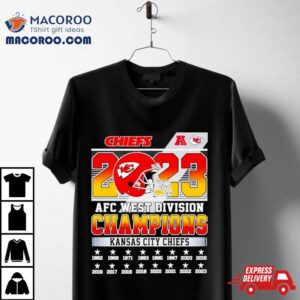 Kansas City Chiefs Nfl Afc West Division Champions Tshirt