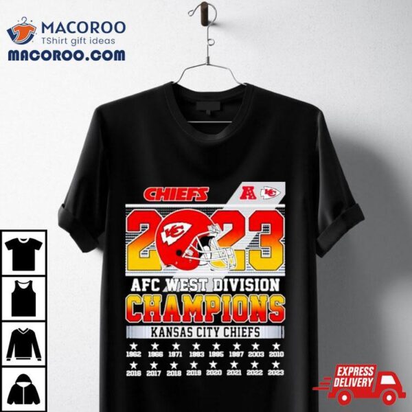 Kansas City Chiefs Nfl 2023 Afc West Division Champions Shirt