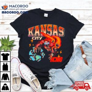 Kansas City Football Player Retro Tshirt