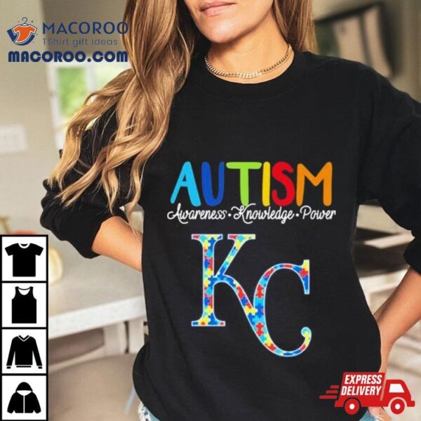 Kansas City Royals Autism Awareness Knowledge Power Shirt