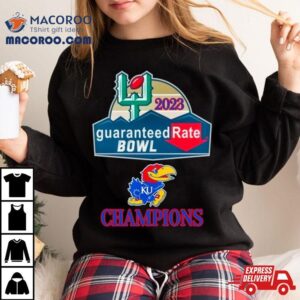 Kansas Jayhawks Guaranteed Rate Bowl Champions Football Tshirt