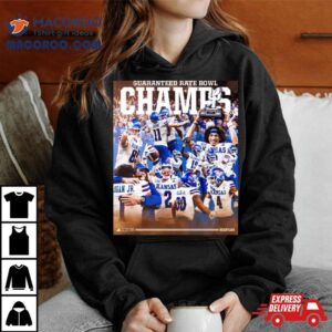 Kansas Jayhawks And Rock Chalk Guaranteed Rate Bowl Champions Tshirt