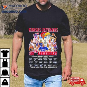 Kansas Jayhawks Basketball Years Anniversary Thank You For The Memories Tshirt