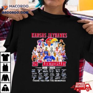 Kansas Jayhawks Basketball Years Anniversary Thank You For The Memories Tshirt