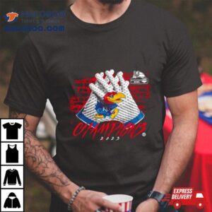 Kansas Jayhawks Football 2023 Guaranteed Rate Bowl Champions Gloves Shirt